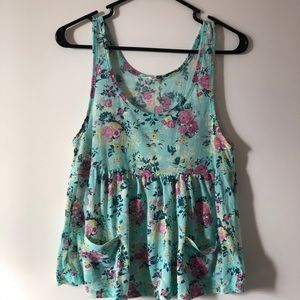 Flowy Floral Tank. Size Small.